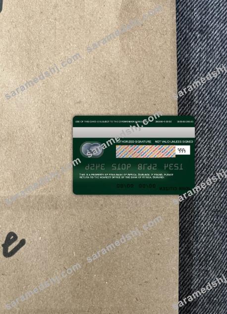 Burundi Africa bank mastercard photolook back